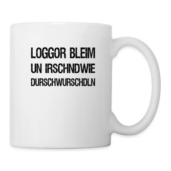 Loggor bleim un juré | Dialecte - Mug blanc - blanc - Droite