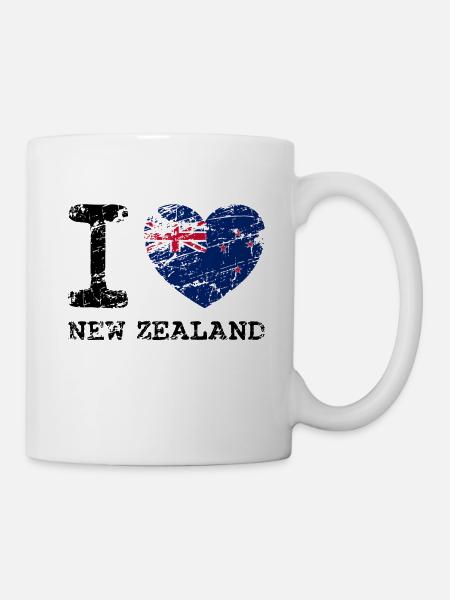Neuseeland Lustiges Geschenk für Neuseeländer - Tasse - Weiß