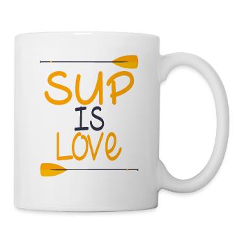 Le SUP, c'est l'amour du stand up paddle - Mug blanc - blanc - Droite