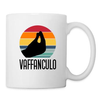 Vaffanculo italienischer Spruch ü Italien Geschenk - Tasse - Weiß - Rechts