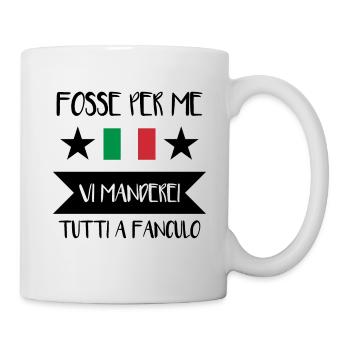 Vaffanculo italienischer Spruch ü Italien Geschenk - Mug blanc - blanc - Droite