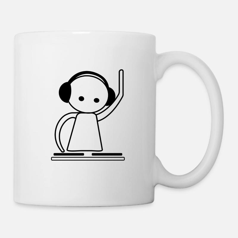 DJ playing | Turntable | Vinyl | To dance - Mug - white
