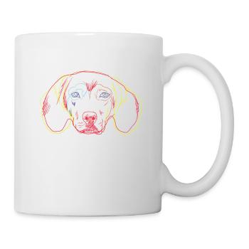 Bunter Tiroler Bracke Hund - Tasse - Weiß - Rechts