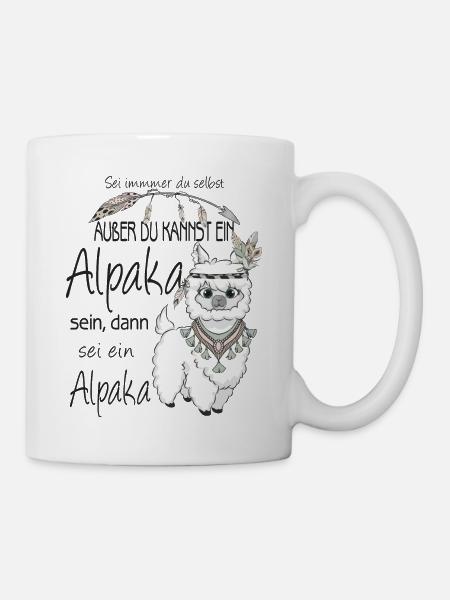 Alpaga Soyez toujours vous-même - Mug blanc - blanc