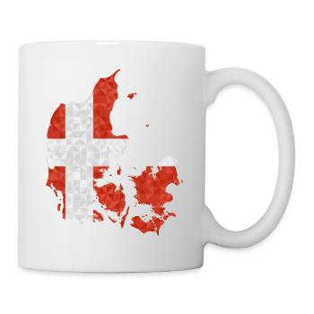 Danemark Drapeau en Espagne Espagne - Mug blanc - blanc - Droite