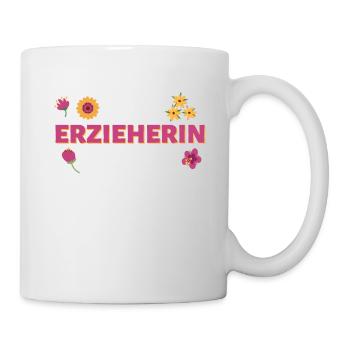 Ich bin Erzieherin ich darf das - Tasse - Weiß - Rechts