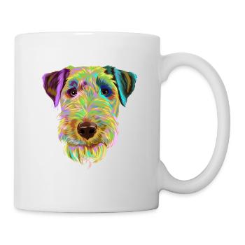 Splash Welsh Terrier Dog - Mug - white - Right