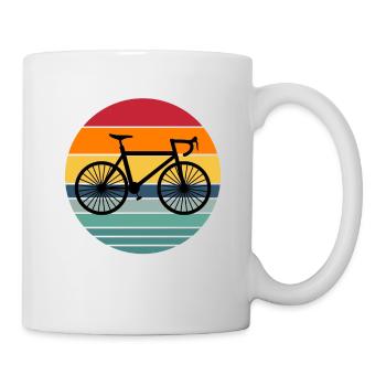 Lustiges Fahrrad Geschenk Spruch übers Radfahren - Tasse - Weiß - Rechts