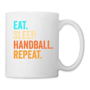 Cadeau de tournoi de handball - Mug blanc - blanc - Droite