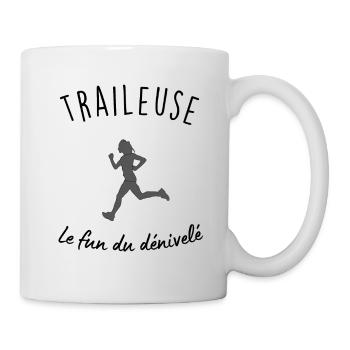 Traileuse - Mug blanc - blanc - Droite