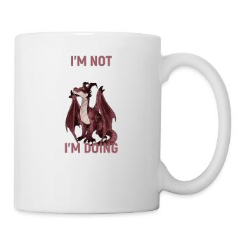 Je ne tergiverse pas, je fais des quêtes secondaires - Mug blanc - blanc - Droite