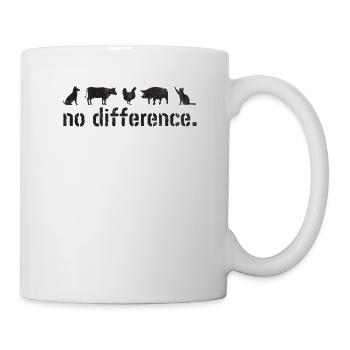 No Difference - Animal Welfare Vegan - Mug - white - Right