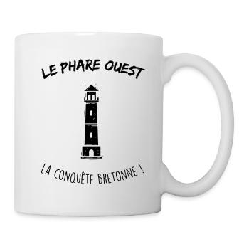 Le phare ouest - Mug blanc - blanc - Droite