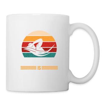 Schwimmteam Rettungsschwimmer Geschenk - Tasse - Weiß - Rechts
