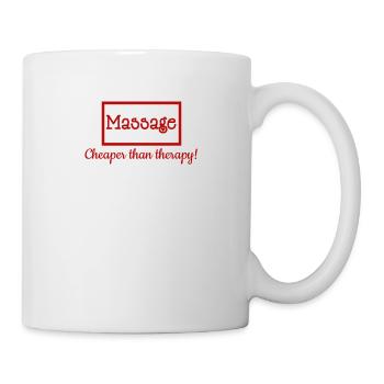 Massage Therapeut Geschenke Massage billiger als - Tasse - Weiß - Rechts