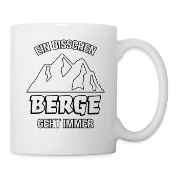 Bergsteiger Berge Alpen Gebirge Wandern Wanderer - Tasse - Weiß - Rechts