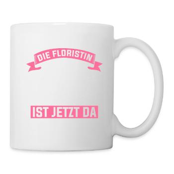 Floristin Gartenarbeit Blumen Geschenk - Tasse - Weiß - Rechts