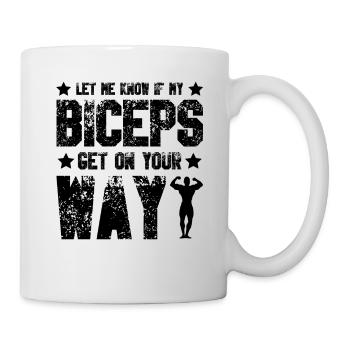 Biceps Bodybuilding Gym - Mug - white - Right