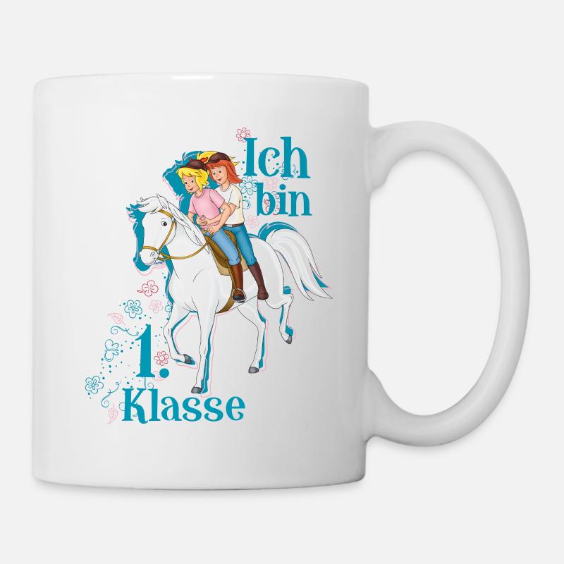 Bibi und Tina Ich Bin 1. Klasse - Tasse - Weiß