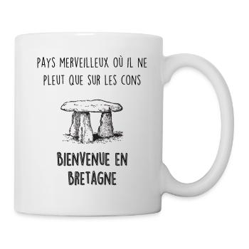Bienvenue en Bretagne - Mug blanc - blanc - Droite