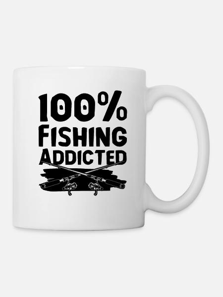 Pêche poissons pêche - Mug blanc - blanc