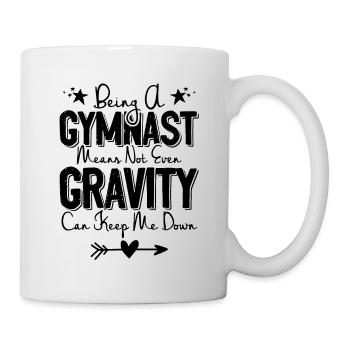 Gymnastik Fitness - Tasse - Weiß - Rechts