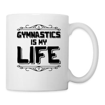 Gymnastik ist mein Leben - Tasse - Weiß - Rechts