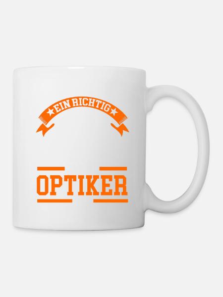 Optiker Brille Optik Geschenk - Tasse - Weiß