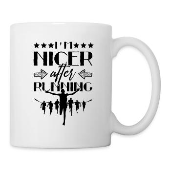 Race quote running - Mug - white - Right