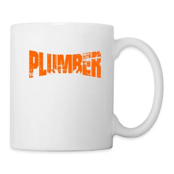 Pinces de tuyau de plomberie - Mug blanc - blanc - Droite