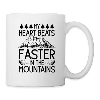 mountains berge - Mug blanc - blanc - Droite