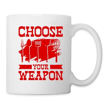Cooking Weapon Funny Cutlery - Mug - white - Right