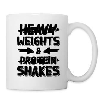 Fitness protein shake - Tasse - Weiß - Rechts