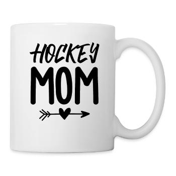 Hockey hockey maman maman - Mug blanc - blanc - Droite