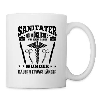Sanitäter Geschenkideen - Tasse - Weiß - Rechts