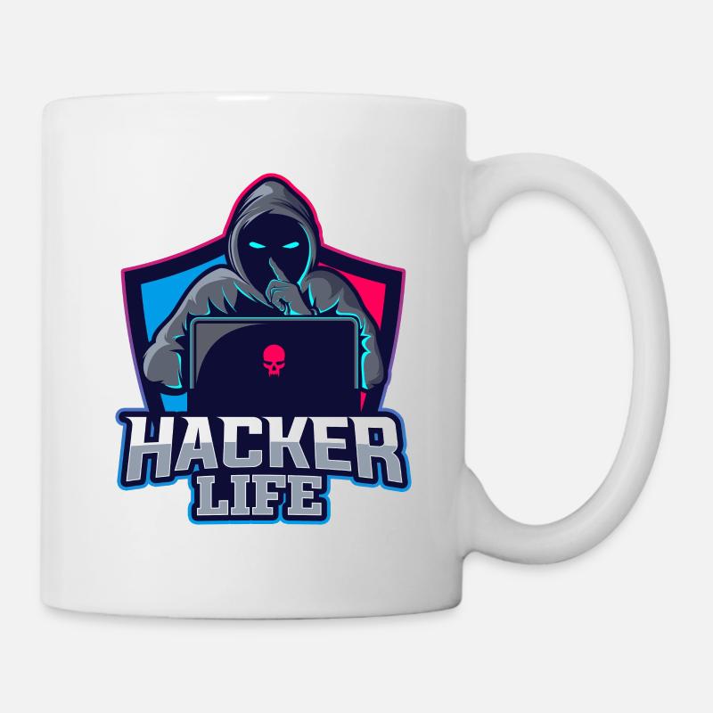 Hacker Life - Tasse - Weiß
