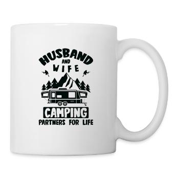 Cadeaux de camping Mari Femme Camping pour la vie - Mug blanc - blanc - Droite