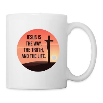Jesus is the way, the truth, and my life. - Mug - white - Right