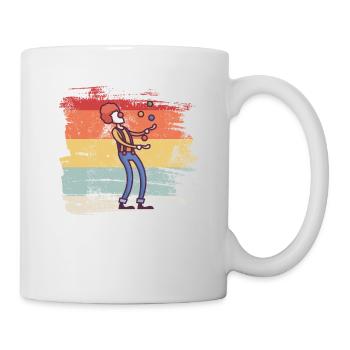 Retro Clown Zirkus - Tasse - Weiß - Rechts