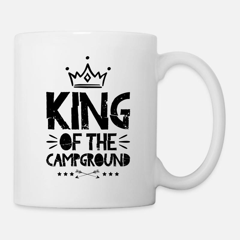 Camping King - Tasse - Weiß