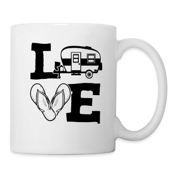 I love Camping Camp - Mug - white - Right