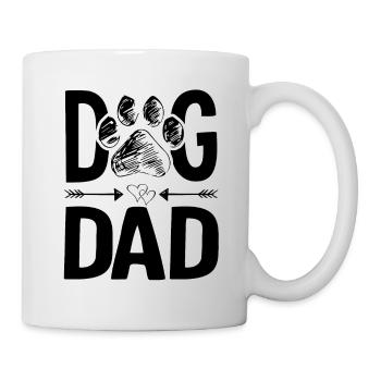 Dogs papa dad dogs saying - Mug - white - Right