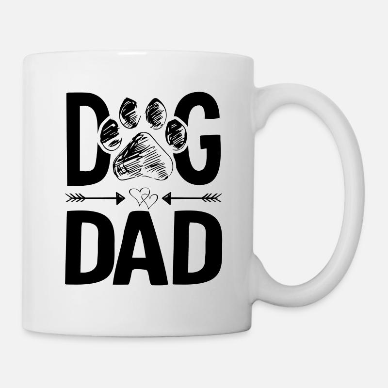 Chiens papa papa dogs spruch - Mug blanc - blanc