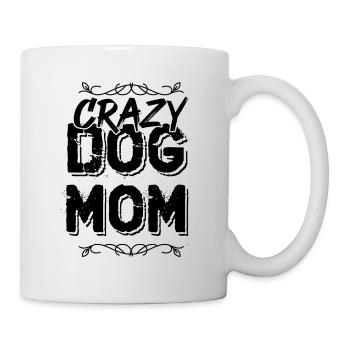 Crazy Dog Mom - Mug blanc - blanc - Droite