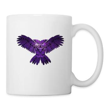 Violet Owl with Universe - Mug - white - Right