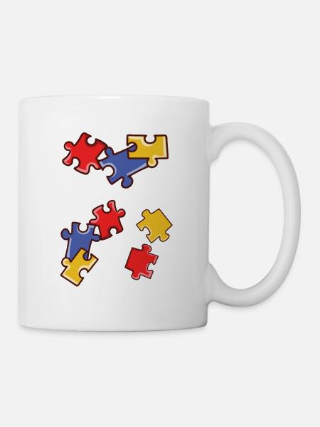 Puzzle - Tasse - Weiß