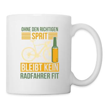 Fahrrad Radtour Radfahrer Frühling Sommer Alkohol - Tasse - Weiß - Rechts