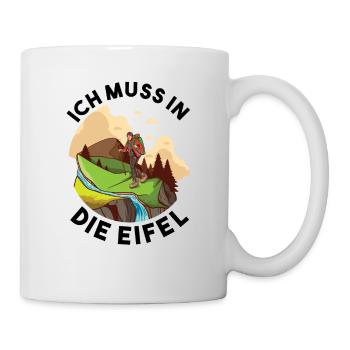 Lustiger Eifel Spruch als eiflerisches Geschenk - Tasse - Weiß - Rechts