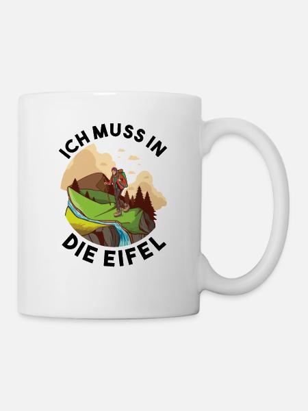 Lustiger Eifel Spruch als eiflerisches Geschenk - Tasse - Weiß