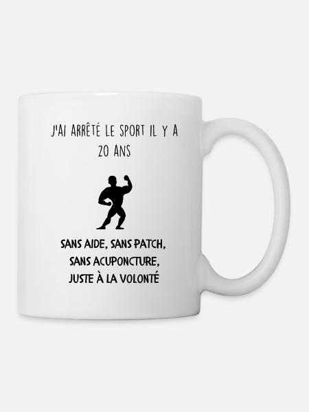 J'ai arrêté le sport - Mug blanc - blanc